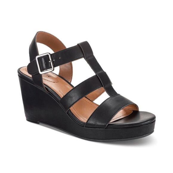 Style & Co Women's Soffiee Strappy Gladiator Wedge Sandals - Black 5M - Picture 9 of 10